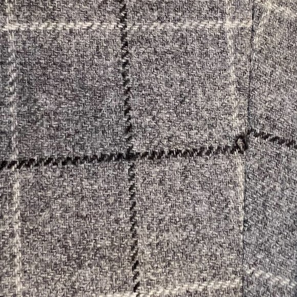 Talbots Gray Plaid Wool Side Zip Trousers Size 8 - Picture 10 of 16